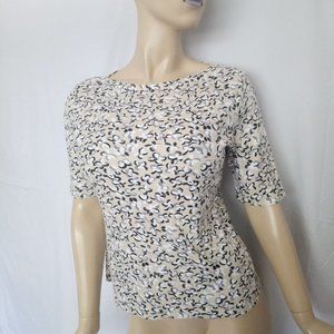 CHARTER CLUB Small Animal Print Tee-Shirt Top